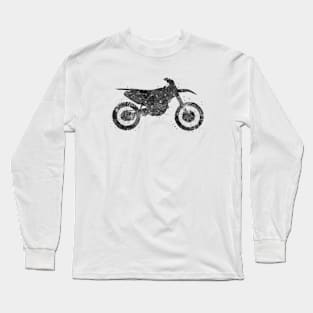 Motocross black and white Long Sleeve T-Shirt